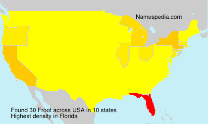 Surname Froot in USA Surname Froot in USA