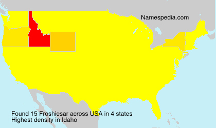 Surname Froshiesar in USA Surname Froshiesar in USA
