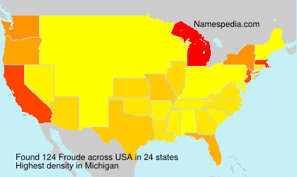 Surname Froude in USA Surname Froude in USA