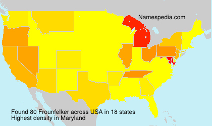Surname Frounfelker in USA Surname Frounfelker in USA
