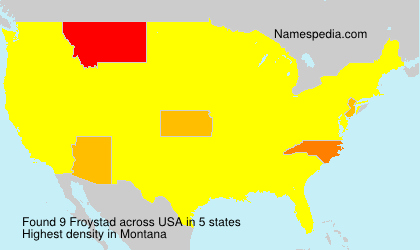 Surname Froystad in USA Surname Froystad in USA