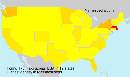 Surname Fruci in USA Surname Fruci in USA
