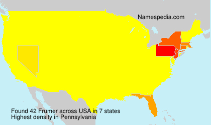 Surname Frumer in USA Surname Frumer in USA