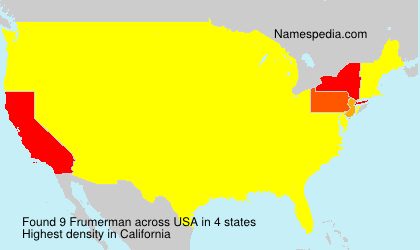 Surname Frumerman in USA Surname Frumerman in USA