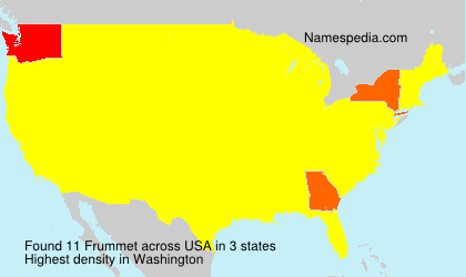 Surname Frummet in USA Surname Frummet in USA