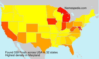 Surname Frush in USA Surname Frush in USA