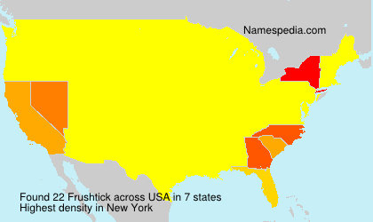 Surname Frushtick in USA Surname Frushtick in USA