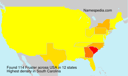 Surname Fruster in USA Surname Fruster in USA