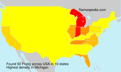Surname Frutig in USA Surname Frutig in USA