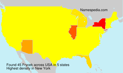 Surname Frycek in USA Surname Frycek in USA