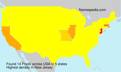 Surname Frycki in USA Surname Frycki in USA