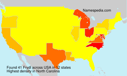 Surname Frydl in USA Surname Frydl in USA