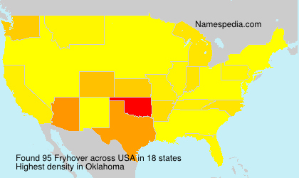 Surname Fryhover in USA Surname Fryhover in USA
