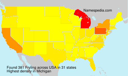 Surname Fryling in USA Surname Fryling in USA