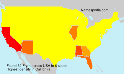 Surname Frym in USA