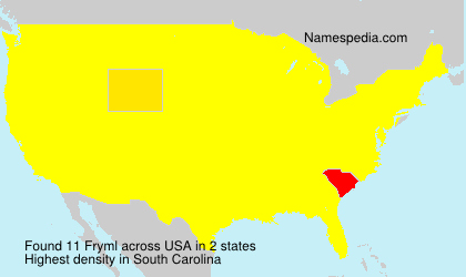 Surname Fryml in USA Surname Fryml in USA