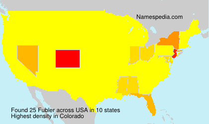 Surname Fubler in USA Surname Fubler in USA