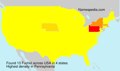 Surname Fuchel in USA Surname Fuchel in USA