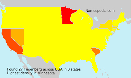 Surname Fudenberg in USA Surname Fudenberg in USA