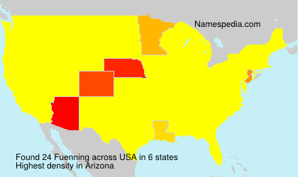Surname Fuenning in USA Surname Fuenning in USA