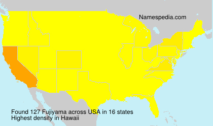 Surname Fujiyama in USA Surname Fujiyama in USA