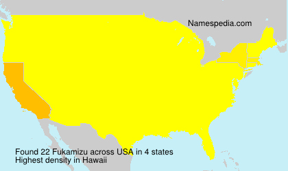Surname Fukamizu in USA Surname Fukamizu in USA