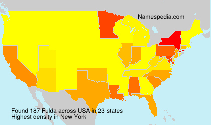 Surname Fulda in USA Surname Fulda in USA