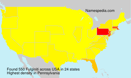 Surname Fulginiti in USA