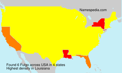 Surname Fulgo in USA Surname Fulgo in USA