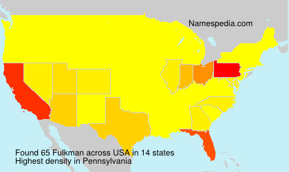 Surname Fulkman in USA Surname Fulkman in USA