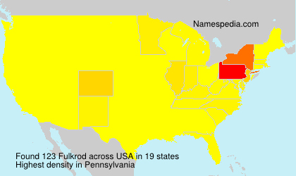 Surname Fulkrod in USA Surname Fulkrod in USA