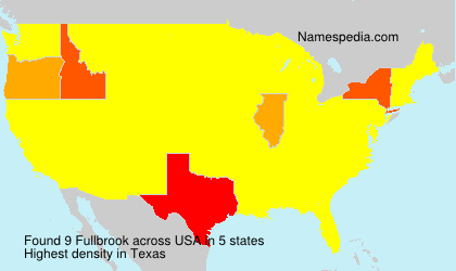 Surname Fullbrook in USA Surname Fullbrook in USA