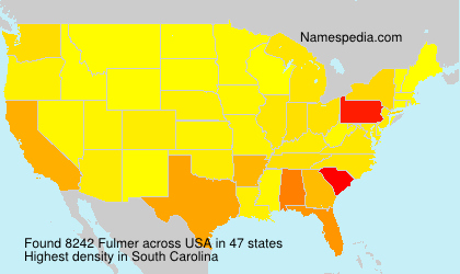 Surname Fulmer in USA Surname Fulmer in USA