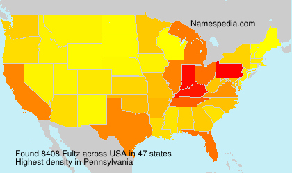Surname Fultz in USA