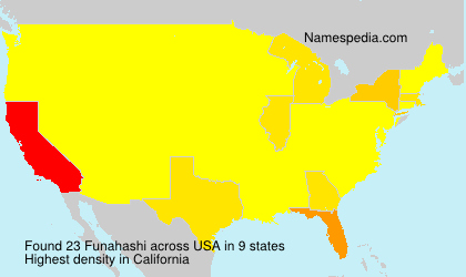 Surname Funahashi in USA Surname Funahashi in USA