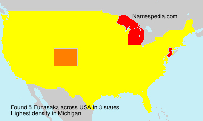 Surname Funasaka in USA Surname Funasaka in USA
