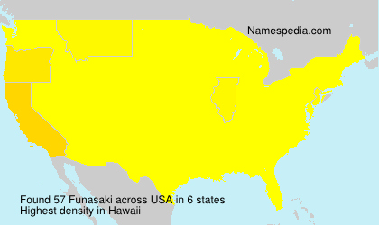 Surname Funasaki in USA Surname Funasaki in USA