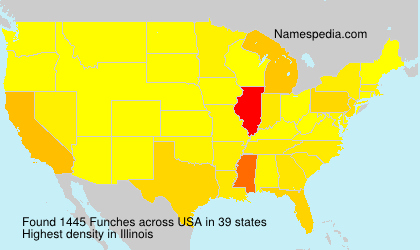 Surname Funches in USA Surname Funches in USA
