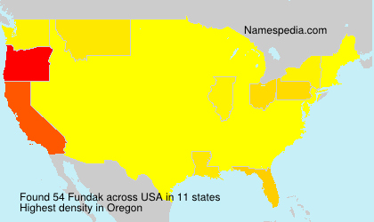 Surname Fundak in USA Surname Fundak in USA