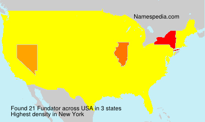 Surname Fundator in USA Surname Fundator in USA
