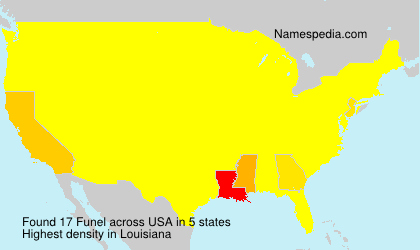 Surname Funel in USA Surname Funel in USA