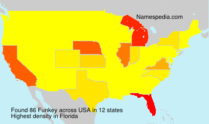 Surname Funkey in USA Surname Funkey in USA