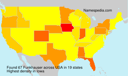 Surname Funkhauser in USA Surname Funkhauser in USA