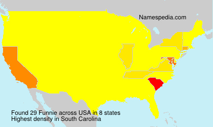 Surname Funnie in USA Surname Funnie in USA