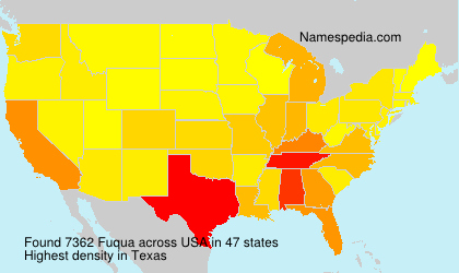 Surname Fuqua in USA Surname Fuqua in USA