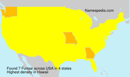 Surname Fursse in USA