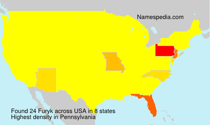 Surname Furyk in USA Surname Furyk in USA