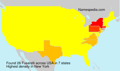 Surname Fusarelli in USA Surname Fusarelli in USA