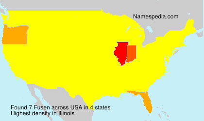 Surname Fusen in USA Surname Fusen in USA