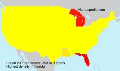 Surname Fush in USA Surname Fush in USA